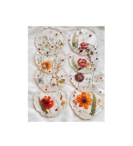 Juego de posavasos de resina y madera hechos a mano con diseño artístico moderno para decoración del hogar, mesa de café, mesa de comedor y uso en escritorio de oficina. - Product Image 2