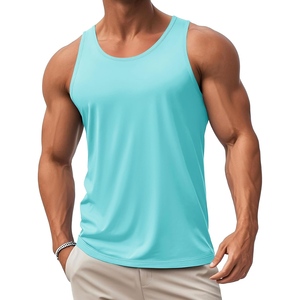 Camiseta sin mangas urbana para hombre, tejido ligero y transpirable, tacto suave, movimiento fluido, corte limpio, textura fresca, elasticidad cómoda, uso diario, estilo moderno, resistente. - Product Image 1