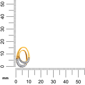 Yellow Gold 14K Lab Grown Diamond Pendant with Round Brilliant <b>Cut</b> <b>Stones</b> Minimalist Design <b>for</b> Everyday Wear Unisex Jewelry - Product Image 6