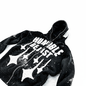 Sudadera con capucha de diseño único, buena relación calidad-precio, logotipo aplicado con efecto desgastado, de algodón, estilo hip hop, para hombre. - Product Image 2