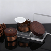 Juego de Envases de Cosméticos Ecológicos de Madera de Fresno, Juego de Viaje para el Cuidado de la Piel, Botella de Vidrio Ámbar con Tapa de Bambú, Impresión Personalizada