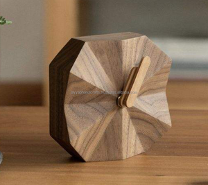 Horloge murale en bois à quartz - Design industriel de haute qualité, horloge à piles pour salon. Pièce décorative pour l'apaisement - Product Image 2