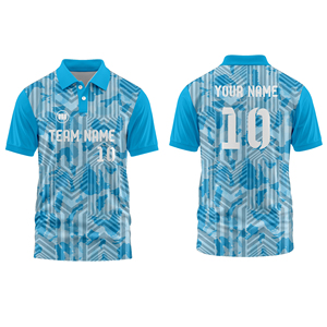 Maillot de cricket en gros, uniforme d'équipe personnalisé, impression par sublimation, respirant, léger, 100 % polyester, anti-bactérien, sportif - Product Image 1