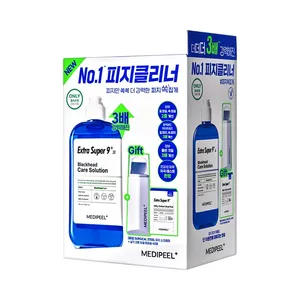 MEDI-PEEL Thêm Siêu 9 Cộng Với 3x 250Ml Thiết Lập Chất Lượng Loại Bỏ Mụn Đầu Đen Huyết Thanh Với 40P Miếng Bông Và Scraper - Product Image 1