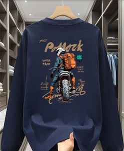 เสื้อยืดแขนยาวผู้ชาย Heritage ผ้าฝ้ายเจอร์ซีย์ เป็นมิตรกับสิ่งแวดล้อม สวมใส่สบายในฤดูร้อน มีลายปัก  ผ้าเดนิม ผ้าบาติก ผ้าคอร์ดูรอย ประดับด้วยลูกปัด - Product Image 3