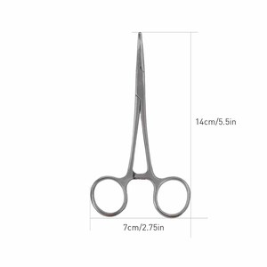 Stainless Steel fly fishing forceps locking clamp hook remover scissor <b>plier</b> - Product Image 5