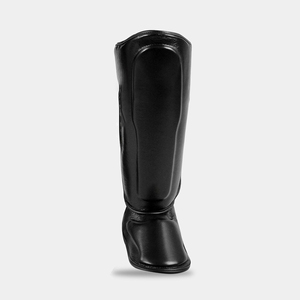 Protège-tibias en cuir légers personnalisés haut de gamme avec protection du pied et du genou – Vente en gros de protège-tibias de kickboxing - Product Image 3