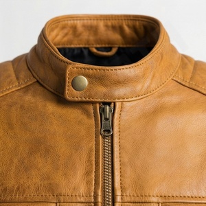 Blouson de moto en cuir professionnel pour la course et la ville, équipement de protection en cuir de vachette, couleur et taille personnalisables - Product Image 4