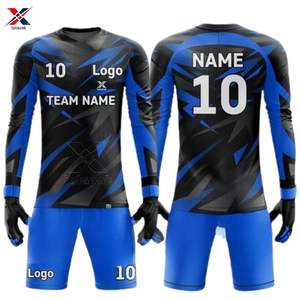Conception de logo personnalisée, confortable, respirant, écologique, séchage rapide, uniforme de football 7V7 100% polyester, haute qualité, neuf - Product Image 4