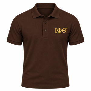 เสื้อโปโลผ้าฝ้ายเนื้อนุ่มสีน้ำตาล IOTA แขนสั้นสำหรับผู้ชาย คอปก สไตล์กรีก เหมาะสำหรับกลุ่มเพื่อนร่วมงาน ลำลอง สวมใส่สบายในมหาวิทยาลัย - Product Image 4