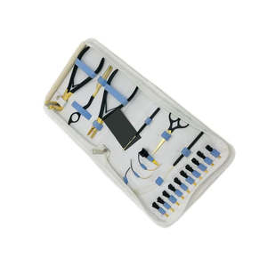 Kit d'outils professionnels pour extensions de cheveux en acier inoxydable noir et or, avec logo personnalisé, de haute qualité, durables, en métal et plastique - Product Image 5