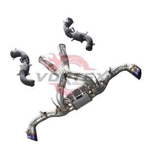 Système d'échappement Catback à soupapes en acier inoxydable Vortex, finition polie miroir, soudure à écailles de poisson, épaisseur 1,5 mm, garantie 2 ans - Product Image 3