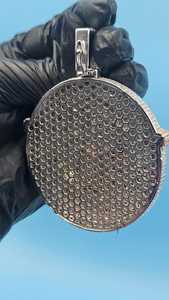 Colgante de Lujo de Plata 925 con Moissanita, Forma Única, Bañado en Rodio, Colgantes Temáticos Unisex para Uso Diario - Product Image 3
