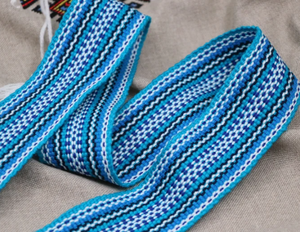 Ceinture tissée Hutsul ukrainienne artisanale – Écharpe ethnique folklorique colorée (style Krayka) - Product Image 4