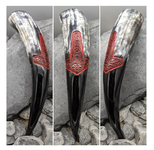 Handcrafted Polished Eco-Friendly Angel Antique Drinking Horn | 100% Natural Organic Material Custom Logo Style Business Gift - Product Image 4