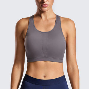 High Quality Plus Size Simple Design <b>Crop</b> <b>Top</b> Sports Bra Soft Workout Eco-Friendly Breathable Medium <b>Support</b> Customize - Product Image 1