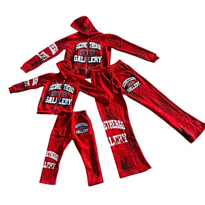 Conjunto Deportivo Personalizado de Fizay Enterprises para Hombre, Talla Grande, Transpirable, Lavado Ácido, Efecto Desgastado por el Sol, con Bordado y Apliques, Corte Holgado - Product Image 1