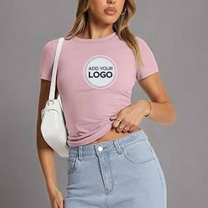 Camisetas de Mujer a Precio de Mayoreo, Camisetas de Jersey Fino para Mujer - Product Image 1