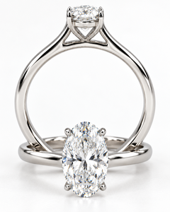 Anillo de Compromiso de Platino 950 con Zafiro Azul Corte Baguette, Chapado en Rodio, para Boda, Joyería Fina Personalizada - Product Image 3