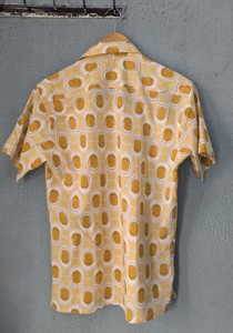 Chemise décontractée en coton à manches courtes pour homme, imprimé géométrique, col rabattu, tissu en coton respirant pour l'été - Product Image 6