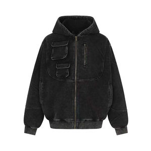 Nouveaux sweats à capuche pour hommes, tendance, surdimensionnés, épais, 100% coton, doux, effet usé, vierges, lourds, personnalisables - Product Image 6