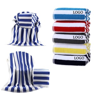 Toalla de Playa de Algodón a Rayas Roja y Blanca de Secado Rápido, Teñida con Hilo, Rectangular, Moderna, para Uso Adulto, Proveedor, Mejor Precio, Precio Económico - Product Image 4