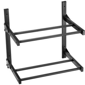 Supporto a Parete a 2 Livelli per Filamenti di Stampanti 3D con Ruote e Scaffale Porta Bobine - Product Image 5