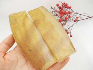 Écailles de corne de mouton naturelles véritables pour manche de couteau, écailles de corne de bélier, matériau brut pour la fabrication de manches de couteaux DIY, matériau brut pour manches de peigne, ébauches. - Product Image 4