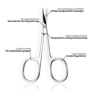 Tijeras Profesionales para Uñas, Duraderas, de Acero Inoxidable, para Cutículas y Manicura - Product Image 2