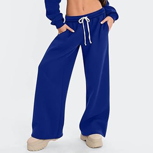 Pantalones Deportivos Casuales de Pierna Ancha y Corte Holgado para Mujer, Hechos a Medida, de Alta Calidad - Product Image 1