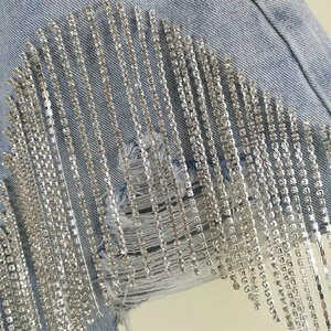 Shorts de Verano para Mujer, Talla Grande, Cintura Baja, Casuales, Desgastados, con Agujeros, Mini Jeans, Pantalones Cortos de Mezclilla, Servicio OEM - Product Image 6