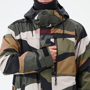 Chaqueta de Esquí Personalizada para Hombre con Estampado de Camuflaje, Cierre de Cremallera, Impermeable, Aislante Sintético, Ropa para la Nieve, Abrigo de Invierno para Exteriores 2026 - Product Image 5