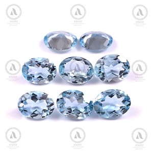 พลอยโทแพซสีฟ้าธรรมชาติ ขนาด 7*9 มม. รูปทรงวงรี เจียระไนแบบเหลี่ยม น้ำหนัก 2.10 กะรัต สีรุ้ง ได้รับการรับรองจากผู้ตรวจสอบอิสระ เหมาะสำหรับทำเครื่องประดับ - Product Image 2