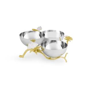 Ensemble de bols de service en acier inoxydable de qualité alimentaire avec base antidérapante et poignée décorative pour cuisine, restaurant et hôtel - Product Image 4