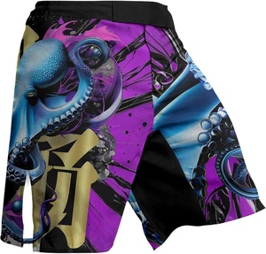 Pantalones cortos de lucha MMA para hombre, pantalones cortos de Jiu Jitsu sublimados para hombre, pantalones cortos sublimados de entrenamiento de Kickboxing BJJ No Gi Grappling - Product Image 4