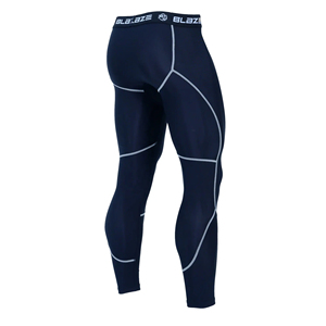 Leggings de Compresión Blaze para Hombre, Largos, de Color Sólido, con Cintura Elástica de Spandex y Nailon - Product Image 2