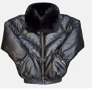Chaqueta Bomber de Nuevo Estilo, Transpirable, Resistente al Viento, Reversible, Lista para el Invierno, con Cuello Camisero, Decoración de Piel de Zorro, Cierre de Cremallera, Cosido a Máquina - Product Image 1