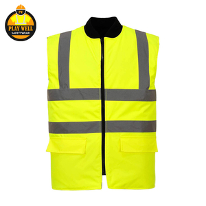 Vêtements de travail de sécurité en molleton chaud 100% coton, haute visibilité, pour hommes, avec bandes réfléchissantes - Product Image 3