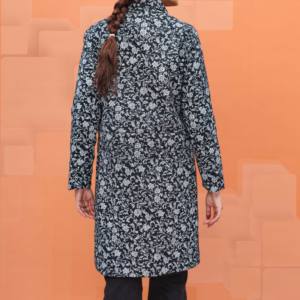 Manteau en laine noir pour femme PW4330 - Product Image 1