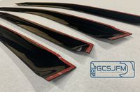 Hyundai Palisade 2026-ON Pare-vent transparent noir en acrylique Slimline GCS HY1196, lot de 4, pour vitres de voiture, protection et décoration