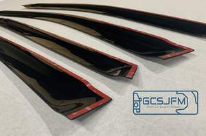 Protectores de Ventana para Auto Hyundai Palisade 2026-ON, Transparentes, Negros, Acrílicos, GCS, 4 Piezas, con Cinta 3M, Protección de Taiwán - Product Image 4