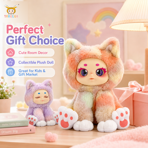 TUSALMO Simpatico Peluche Gatto Personalizzato 21CM, Giocattoli per Bambini, Morbido Cotone PP, Bambola Comfort per Neonati, Supporto OEM/ODM, Regalo di Compleanno - Product Image 5