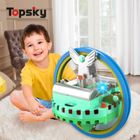 Monocycle magique jeu d'équilibre électrique jouet voiture pour enfants Robot auto-équilibrant avec fil marche Spinner lumières ensemble éducatif