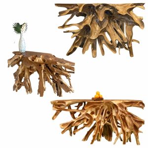 TEAK ROOT CONSOLE <b>TABLE</b> (CARVED) - Product Image 4