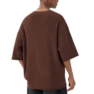 T-shirt ample et carré pour homme, unisexe, grandes tailles, design vierge, en toile 100% coton épais et respirant, épaules tombantes, coupe haute - Product Image 4