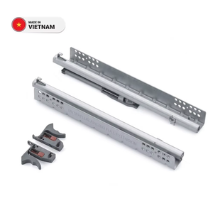 Correderas Inferiores Ajustables de Cierre Suave, Correderas de Cajón de Metal de Extensión Completa de Alta Resistencia - Product Image 1