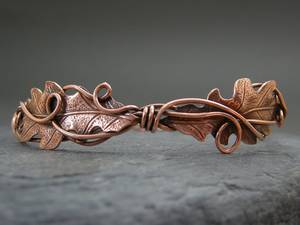 ARTWORK MAESTRO AWMBR0022 Pulsera Magnética de Cobre para la Salud, Diseño Moderno Trenzado, Juego de Anillos de Cobre, Hecho a Mano, Estilo Antiguo Tradicional - Product Image 5
