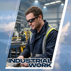 Borjye J85-gafas de seguridad de gama alta ODM, gafas de seguridad semisin montura - Product Image 6