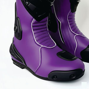Botas de Motociclismo de Cuero para Hombre, Calzado de Carreras de Motos y Automóviles de Primera Calidad, Zapatos Ecológicos para Hombre, Personalizados - Product Image 5