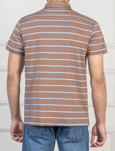 เสื้อยืดผู้ชายคุณภาพสูง พรีเมียม สีพื้น ผ้าวาฟเฟิล โพลีเอสเตอร์/คอตตอน ติดกระดุม แห้งเร็ว ยืดหยุ่นได้ - Product Image 2